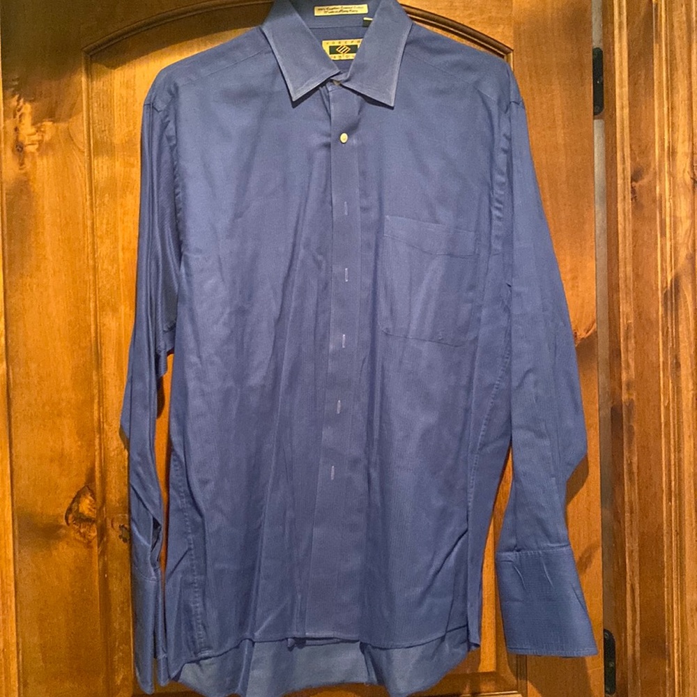 Mens blue Joseph Abboud dress shirt!